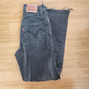 Levi's Ribcage Black Denim Jeans